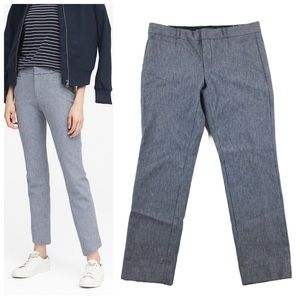 BANANA REPUBLIC Sloan Skinny-Fit Textured Pant Blue-Grey Sz 6